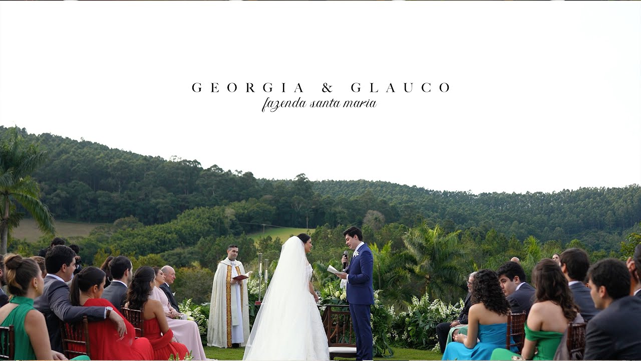 Georgia e Glauco em uma linda cerimonia Fazenda Santa Maria | Os votos dele irá fazer você chorar