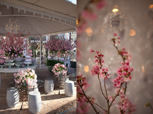 mesa de doces casamento flor de cerejeira