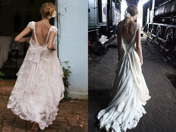 vestidos de noiva com decote nas costas