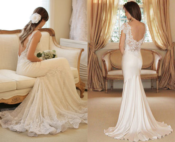 vestidos de noiva com decotes nas costas