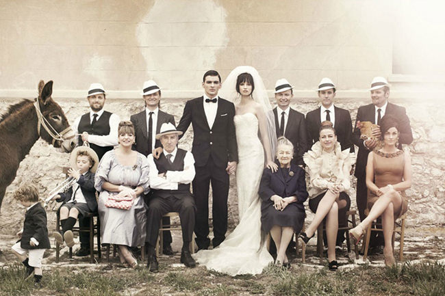 Vanity Fair Italian Wedding on Vintage Wedding Love family