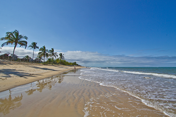 Trancoso beach in Bahia, Brazil