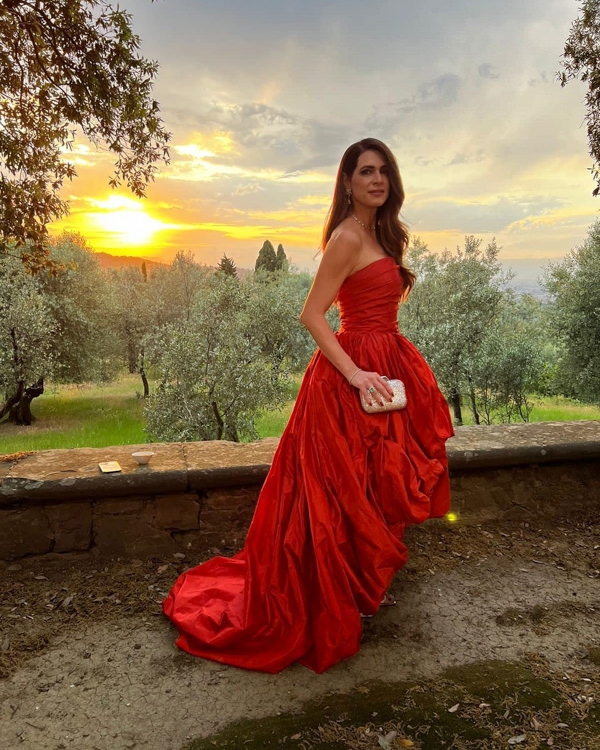 Letícia Nanci, convidada do casamento de Lala Rudge na Itália, Florença, segundo casamento Lala Rudge,