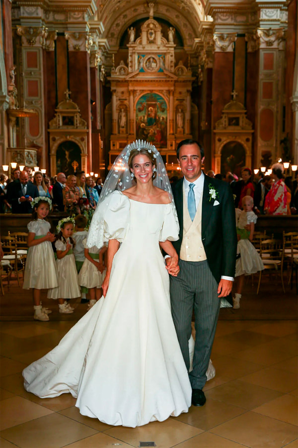 vestido de noiva Valentino, vestido de noiva alta costura, vestido de noiva, vestido de noiva de renda, Maria Anunciata of Liechtenstein
