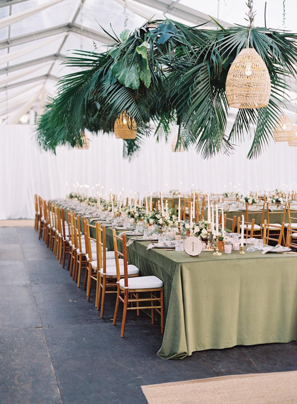 decoração de casamento greenery, decoração de casamento botânica, decoração de casamento com folhagem, decoração de casamento verde, arranjo aéreo, arranjo suspenso