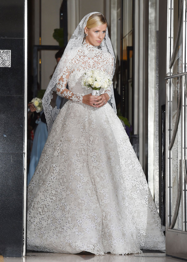 vestido de noiva Valentino, vestido de noiva alta costura, vestido de noiva, vestido de noiva de renda, Nicky Hilton