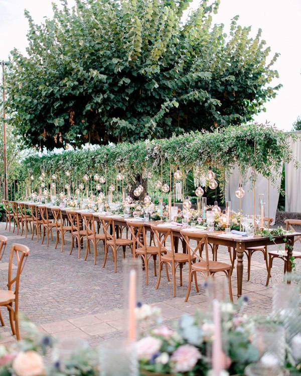 decoração de casamento greenery, decoração de casamento botânica, decoração de casamento com folhagem, decoração de casamento verde, arranjo aéreo, arranjo suspenso