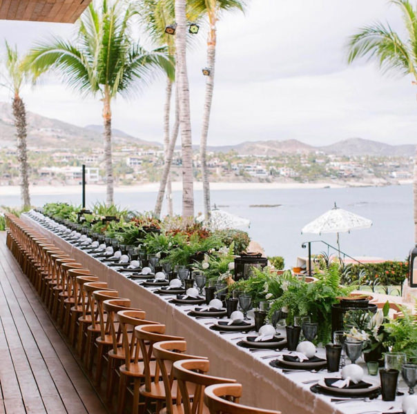decoração de casamento greenery, decoração de casamento botânica, decoração de casamento com folhagem, decoração de casamento verde, arranjo de centro de mesa, arranjo baixo, mesa comunitária, louça preta