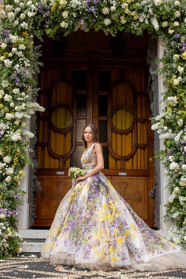 casamento de Carolina Adriano e Lucas Bittar em Portofino, destination wedding na Itália, vestido de noiva floral Dolce & Gabbana, 