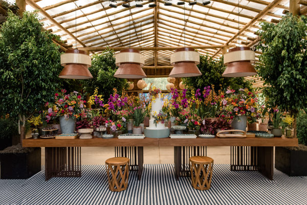 Ambiente decorado da cerimônia 