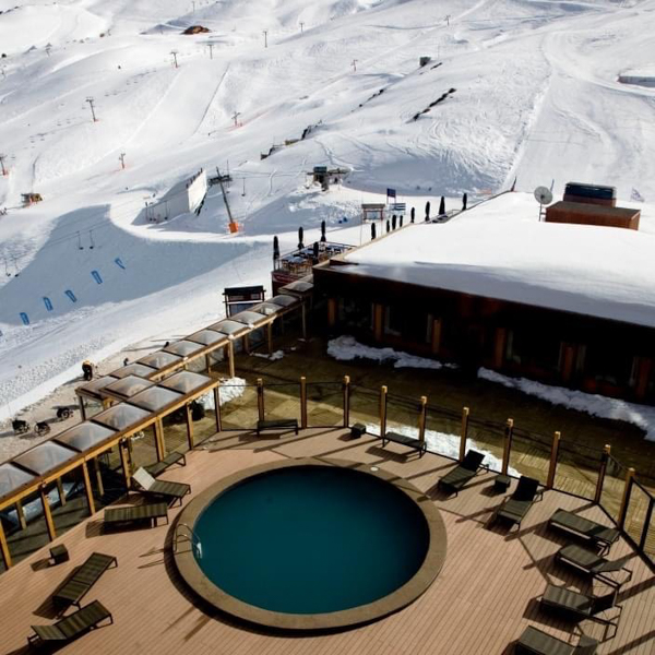 Vista do Hotel Valle Nevado