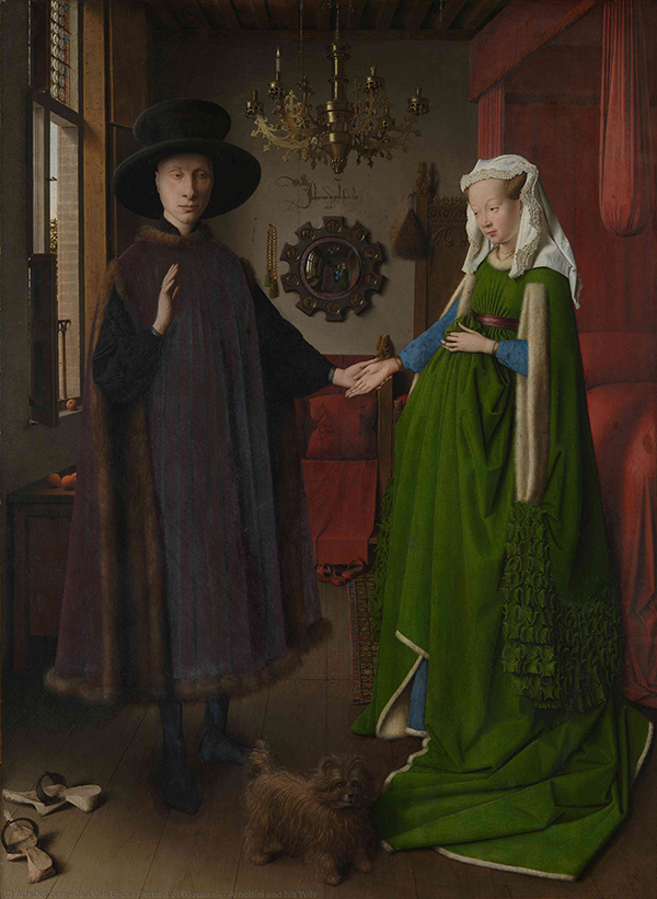Casal Arnolfini, Jan Van Eyck, pintura, casal celebrando casamento, idade media